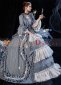 Rococo Baroque Blue 1880s Victorian Dress 18th Century Renaissance Reenactment Clothing 2